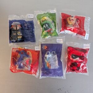 New Official McDonald’s Set of 6 Toys Happy Meal Toy (1/2018 + 2 /2020 +3 /2021)